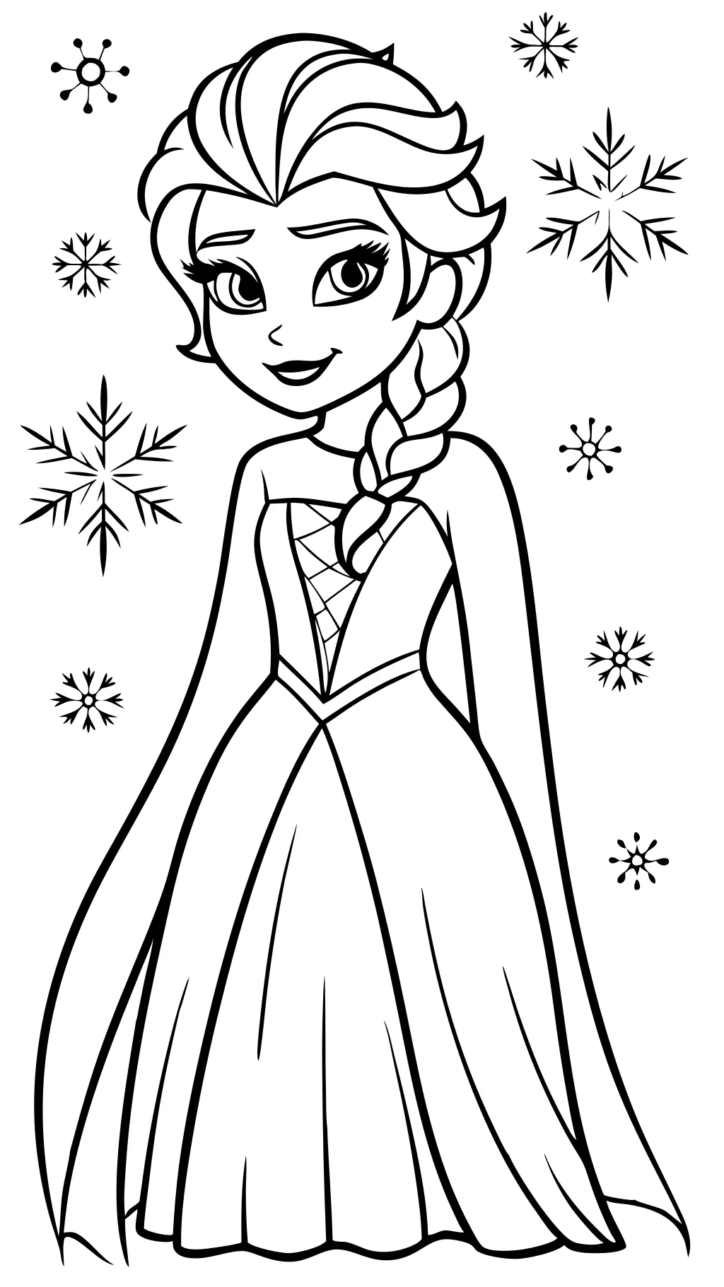 queen elsa coloring pages